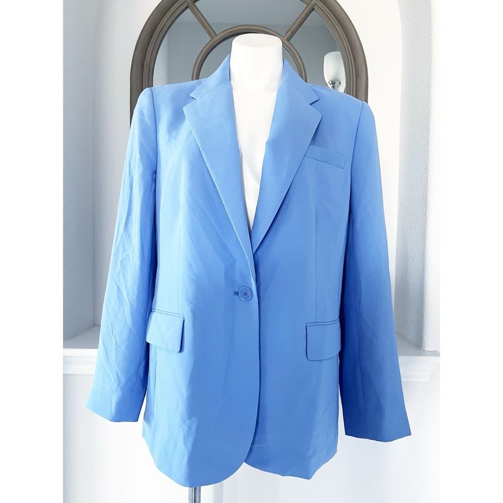 NEW Lauren Ralph Lauren Double-Faced Georgette Blazer, Size 14 New w/Tag $265 - Picture 5 of 13